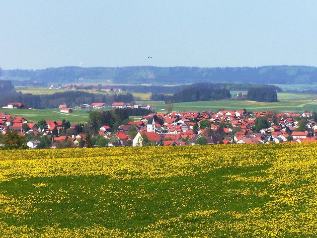 Blick auf Altusried